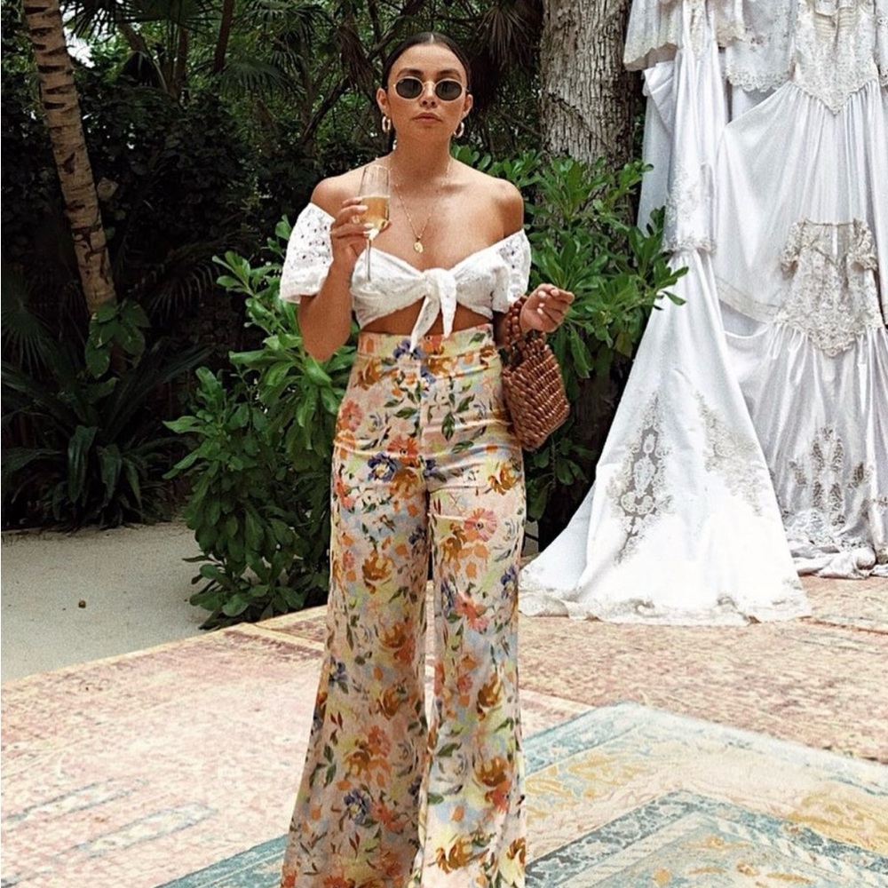 Starlow White Tie Crop Top